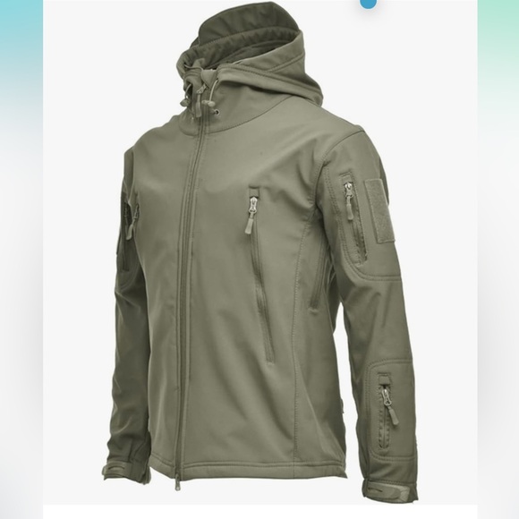 Other - Soft Shell Men’s Jacket Zipper Casual Windproof Loose Tactical Jacket  2XL
